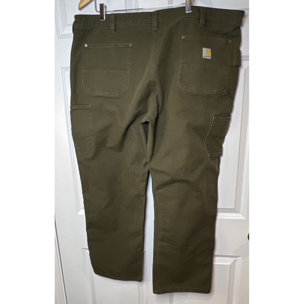 Carhartt 106595 Rugged Flex Duck Double Front Pant 44x30 Moss Garment Dyed‎ Soft - Picture 2 of 14